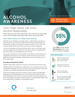 alcohol awareness - Compassionate Concierge Care