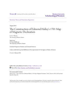 The Construction of Edmond Halley`s 1701 Map