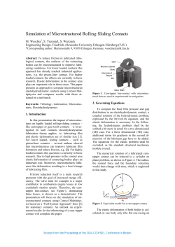 Simulation of Microstructured Rolling-Sliding Contacts