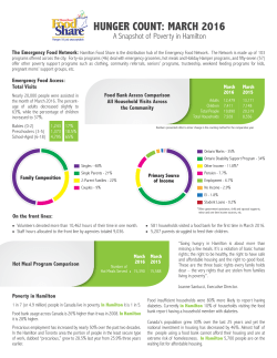 Hunger Count Report for 2016