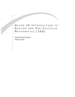 Final Practice Exam Key