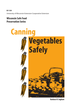 B1159 Can veggies - UW Food Safety and Health