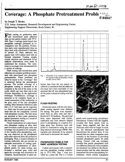 Coverage: A Phosphate Pretreatment Problem
