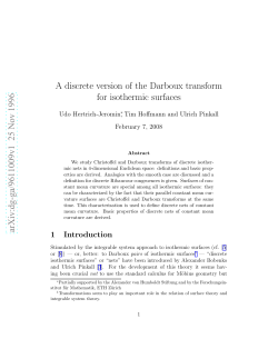 A discrete version of the Darboux transform for isothermic surfaces