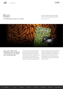 CITI Bali(CITI PRESENTS LUXE CITY GUIDES)