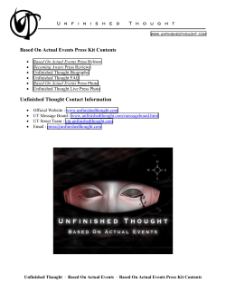 Based On Actual Events Press Kit