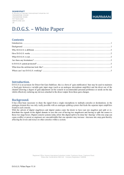 DOGS &ndash; White Paper
