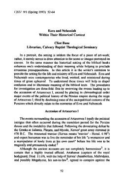 Ezra and Nehemiah Within Their Historical Context