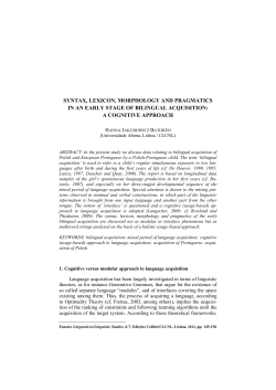 a cognitive approach