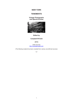 new york tenements - Campbell M Gold Header