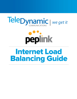 Internet Load Balancing Guide