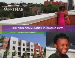 building communities. changing lives.