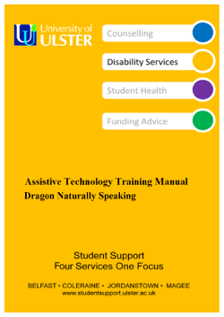 Dragon Naturally Speaking Training Manual