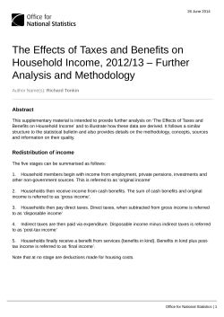 The Effects of Taxes and Benefits on Household Income, 2012/13