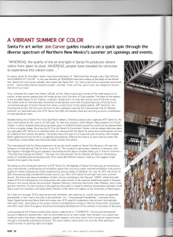 A VIBRANT SUMMER OF COLOR