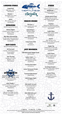 LOADED FRIES BURGERS HOT DOGS JAR OF SALAD SHACK