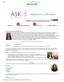 January 2017 - About Special Kids