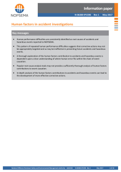 IP1598 - Human factors in accident investigation