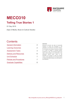 as PDF - Unit Guide