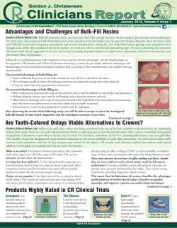 Advantages and Challenges of Bulk-Fill Resins