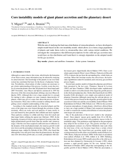 Core instability models of giant planet accretion and the planetary