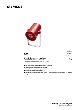 DB3 Audible alarm device