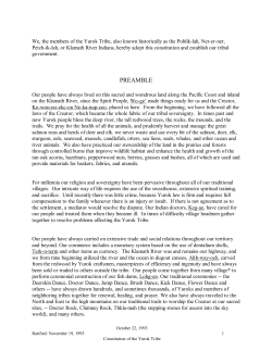 preamble - Yurok Tribe