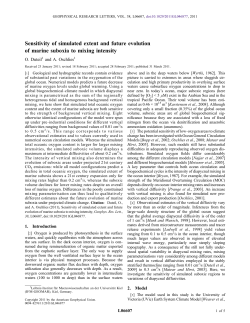 Sensitivity of simulated extent and future evolution of marine suboxia