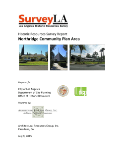 Historic Resources Survey Report -