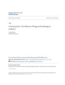 Concrete poetry : the influence of design and