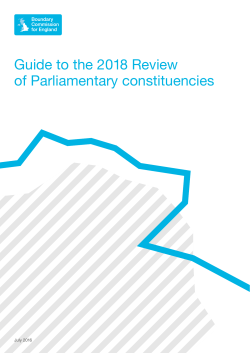 Guide to the 2018 Review of Parliamentary constituencies
