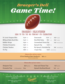 Draeger`s Deli Game Time!