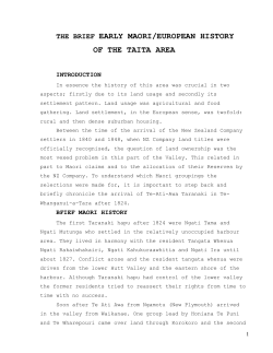 Early History of the Taita Area