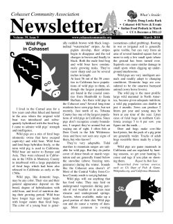 March - Cohasset Community Association