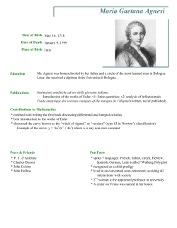 Maria Gaetana Agnesi - IES Parque de Lisboa