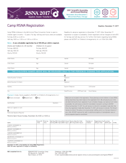 Camp RSNA Registration