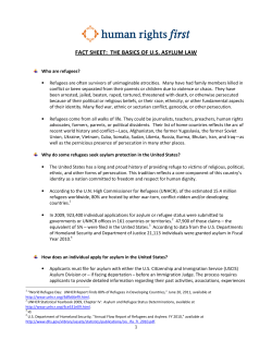 fact sheet: the basics of us asylum law