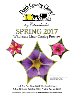 spring 2017 - Esbenshade`s Garden Centers
