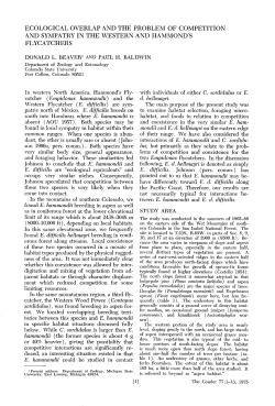 Ecological Overlap and the Problem of Competition and Sympatry in