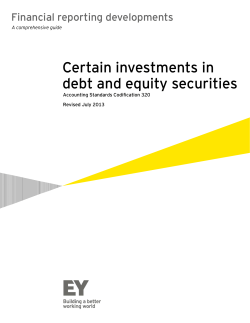 Certain investments in debt and equity securities