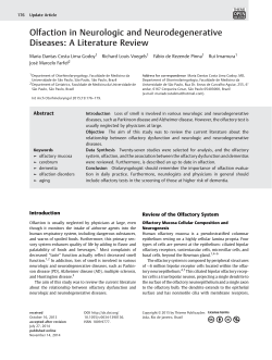 Olfaction in Neurologic and Neurodegenerative