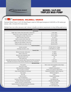 Model 14-P-220 triPlex Mud PuMP