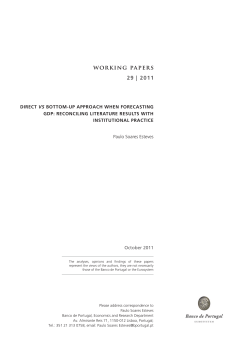 Direct vs bottom-up approach when forecasting GDP: reconciling