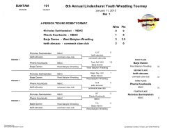 8th Annual Lindenhurst Youth Wrestling Tourney