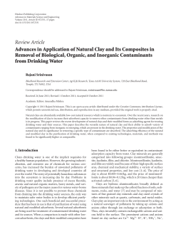 Advances in Application of Natural Clay and Its Composites in