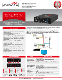 SW-HVD-HDMA -4X1