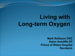 Living with Long-term Oxygen (pdf