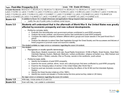 Topic: Post-War Prosperity (3.3)