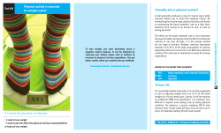 A healthy diet or physical activity? - Institut de recherches cliniques