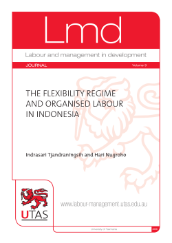 Flexibility Regime and Organised Labour in Indonesia